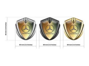 Mercedes Emblème Métal Insigne Look Moderne Haut Gamme